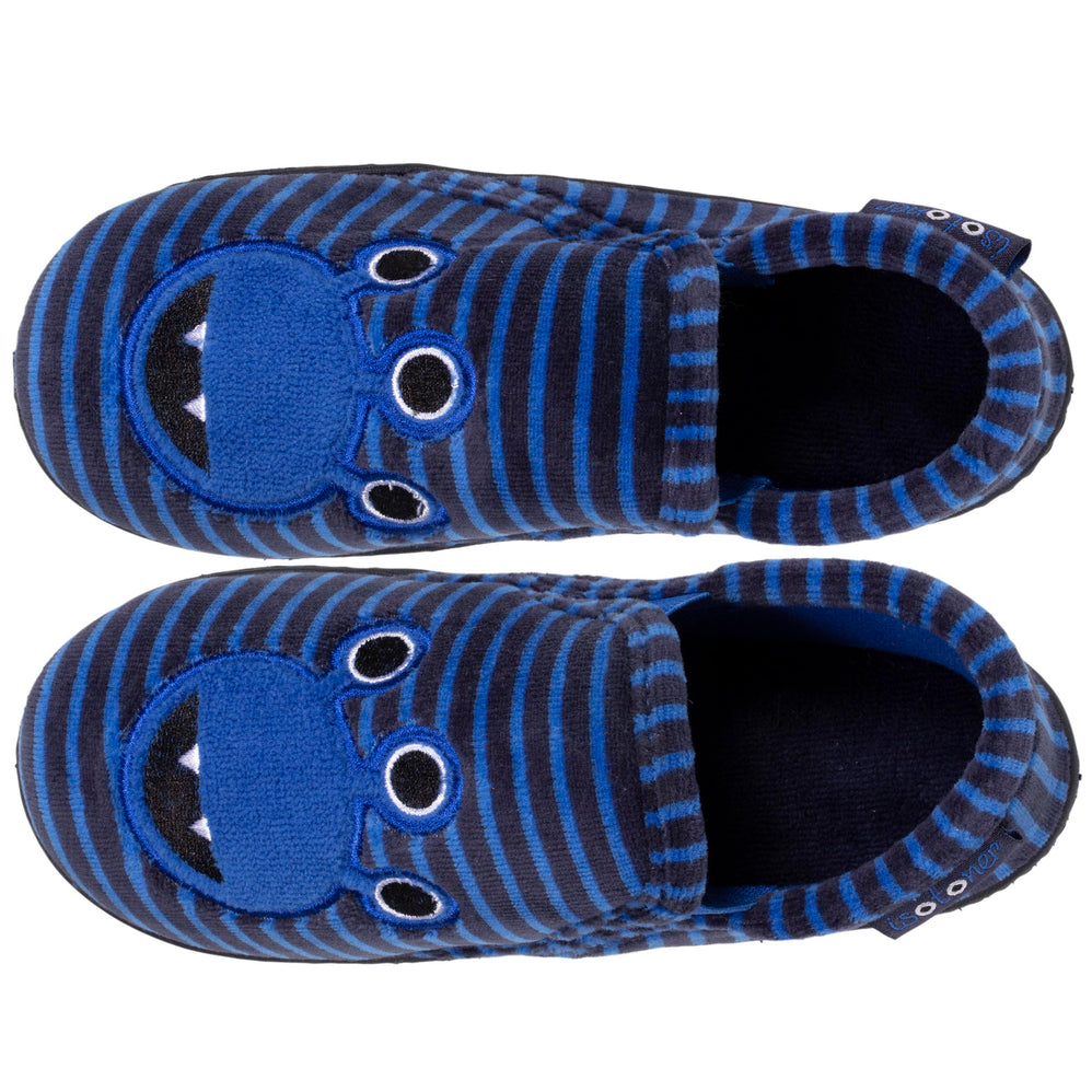 Zapatillas de casa mocasines Niños Mounstruo rayas - Isotoner