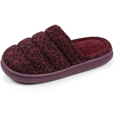 Zapatillas de casa Chinelas BLOUP Mujer Leopardo burdeos - Isotoner
