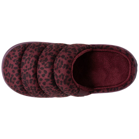 Zapatillas de casa Chinelas BLOUP Mujer Leopardo burdeos - Isotoner