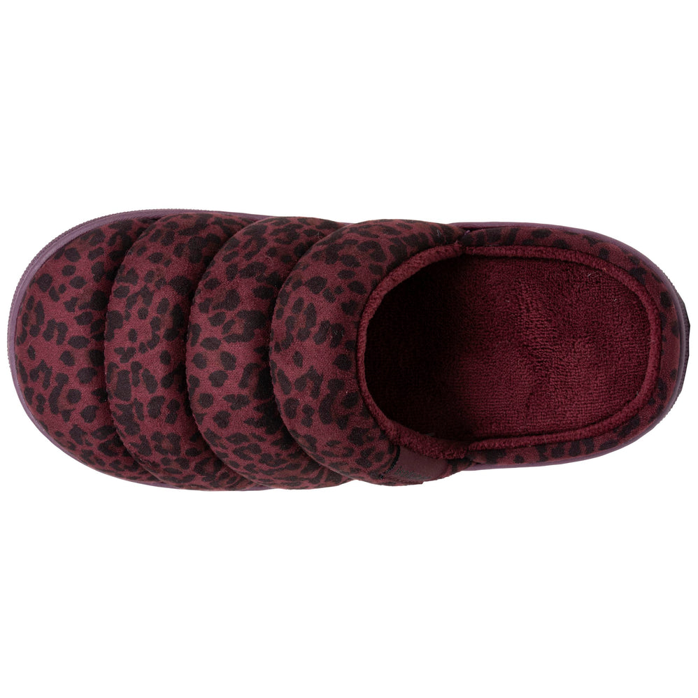 Zapatillas de casa Chinelas BLOUP Mujer Leopardo burdeos - Isotoner