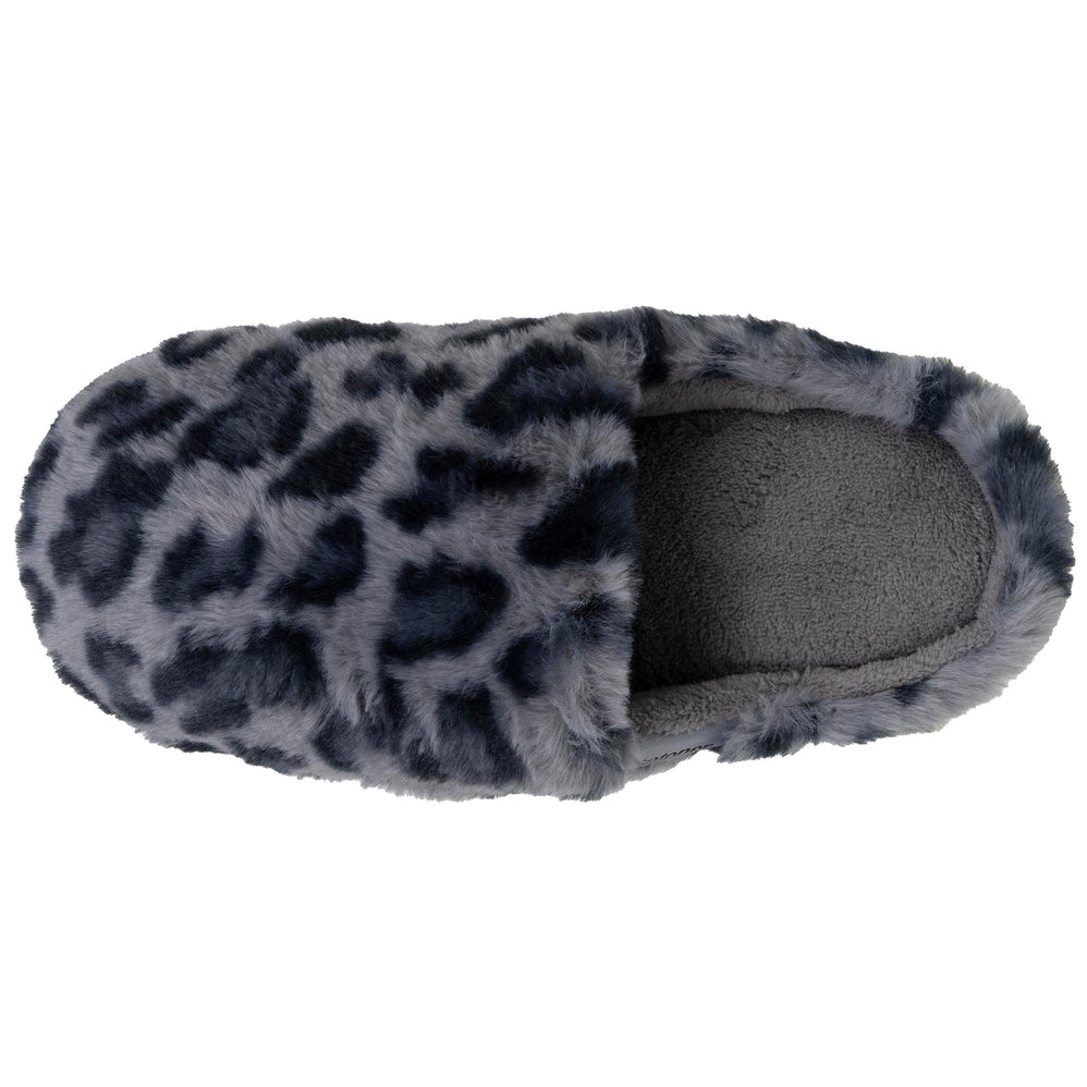 Mujer Chinelas Zapatillas BLOUP Gris leopardo - Isotoner