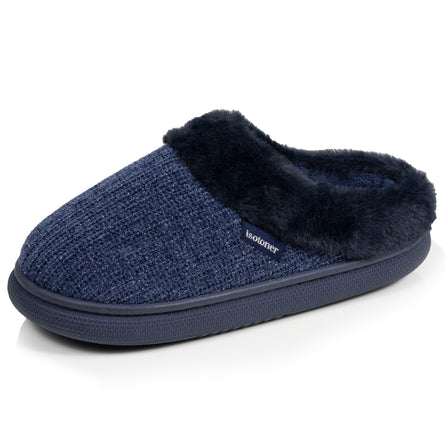 Zapatillas de casa chinelas Mujer BLOUP lurex Marino - Isotoner