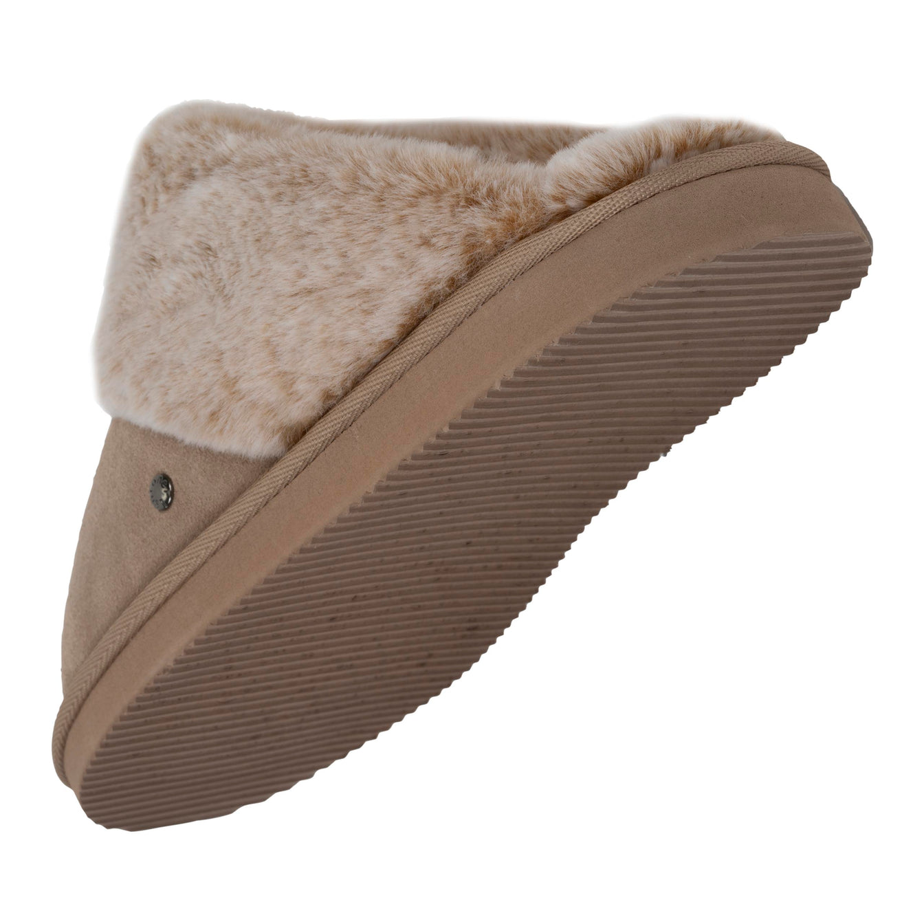 Zapatillas de casa chinelas acolchadas Mujer Beige