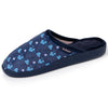 Zapatillas de casa chinelas Mujer Gris jaspeado fieltro liberty bleu - Isotoner