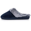 Zapatillas de casa chinelas Mujer Borde forrado Marino