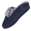 Zapatillas de casa chinelas Mujer Borde forrado Marino