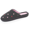 Zapatillas de casa chinelas Mujer Rayas marineras gris chiné Isotoner