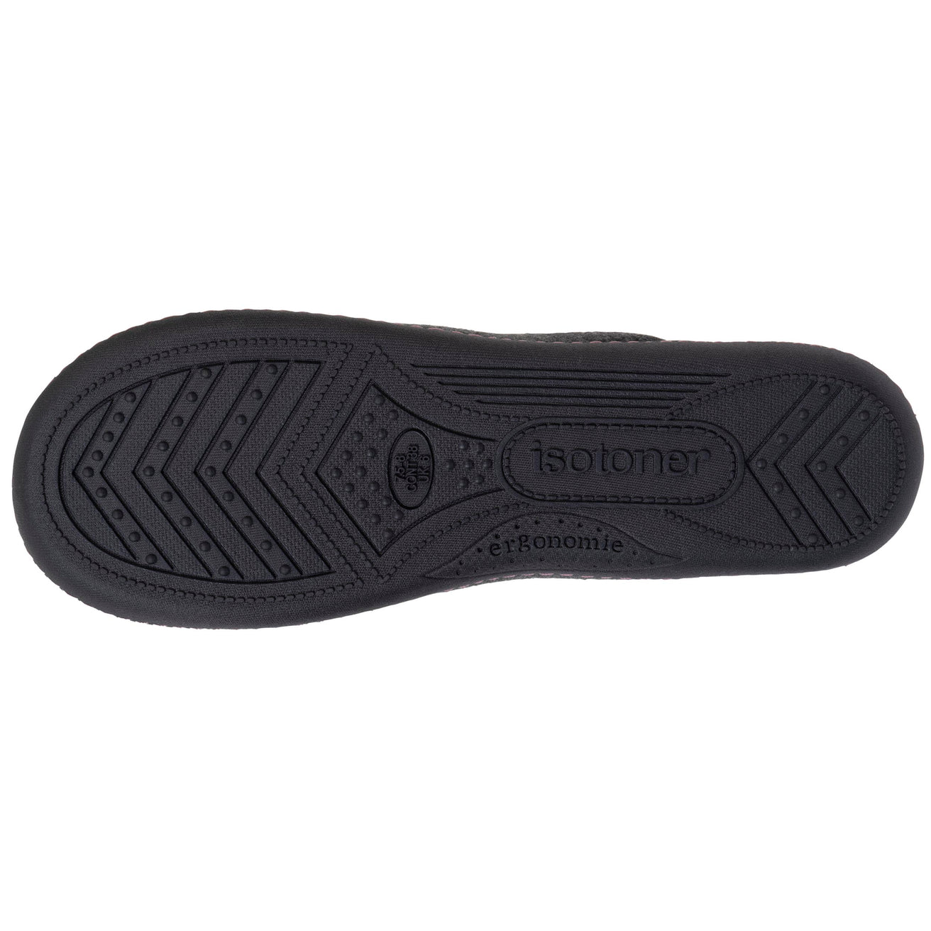 Zapatillas de casa chinelas Mujer Flores gris jaspeao