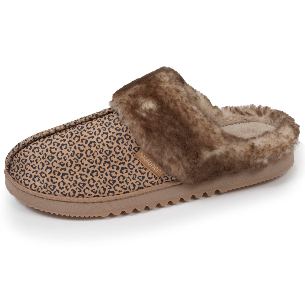 Zapatillas de casa chinelas Mujer Leopardo Beige - Isotoner