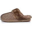 Zapatillas de casa chinelas Mujer Leopardo Beige