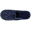 Mujer Chinelas Zapatillas de casa Hoja azul marino