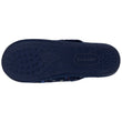 Mujer Chinelas Zapatillas de casa Hoja azul marino