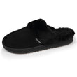 Zapatillas de casa chinelas Mujer Negro forro de piel