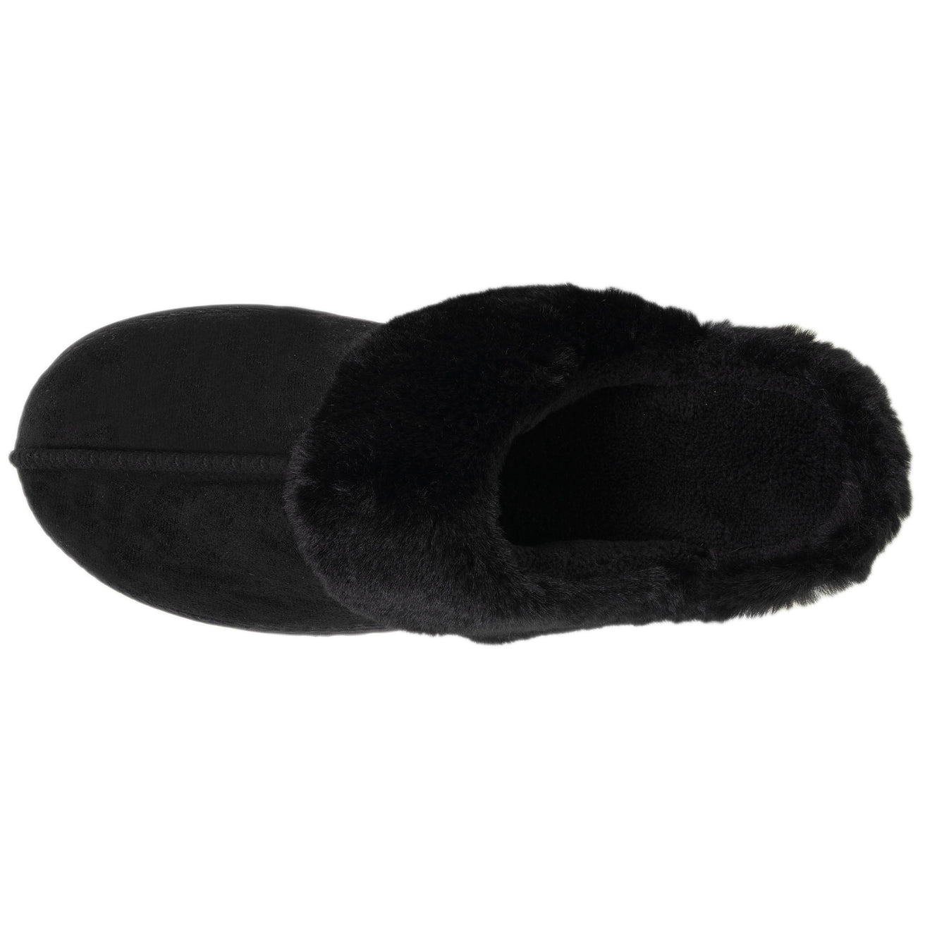Zapatillas de casa chinelas Mujer Negro forro de piel