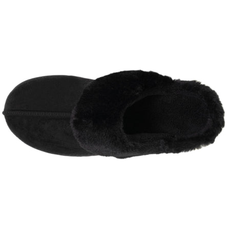 Zapatillas de casa chinelas Mujer Negro forro de piel - Isotoner