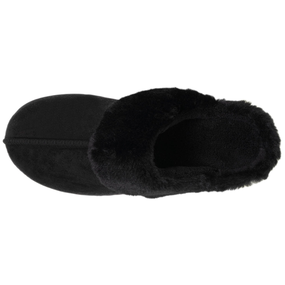 Zapatillas de casa chinelas Mujer Negro forro de piel - Isotoner
