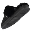Zapatillas de casa chinelas Mujer Negro forro de piel