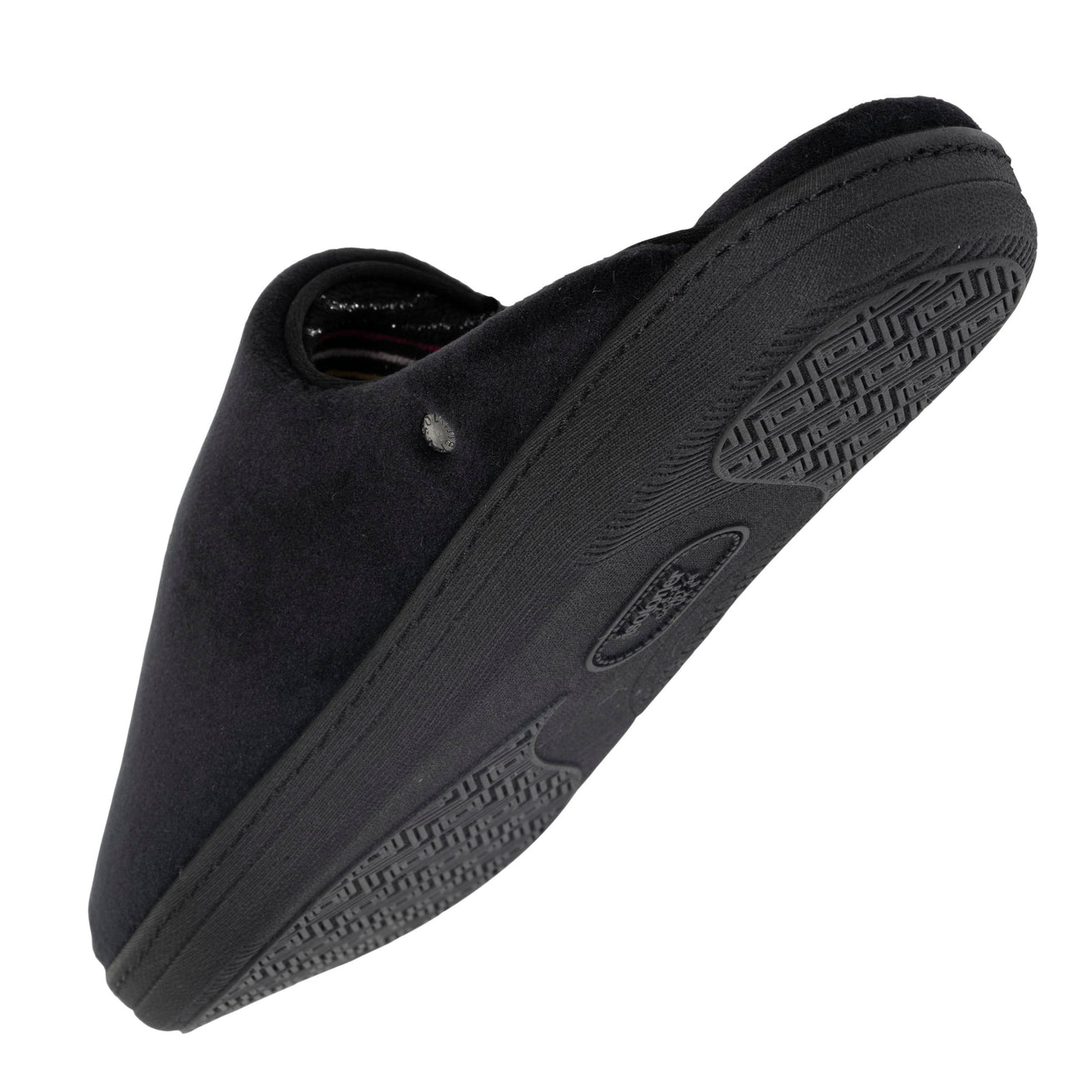 Zapatillas chinelas Mujer Negro interior de rayas