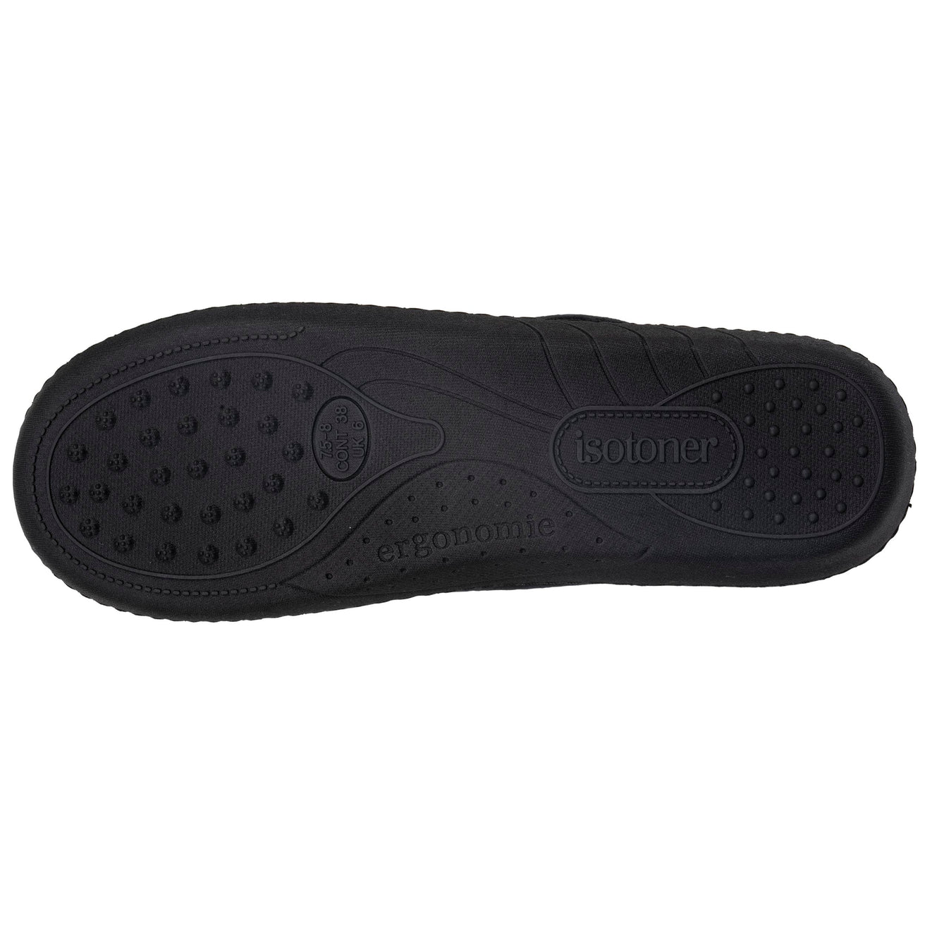 Zapatillas de casa Chinelas Mujer Negro rayas