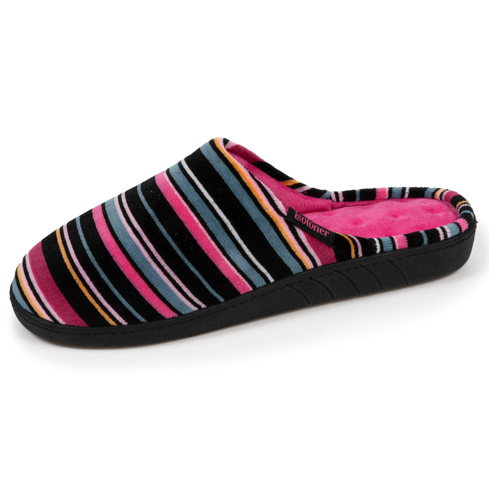 Zapatillas de casa de rayas Rosa para Mujer - Isotoner