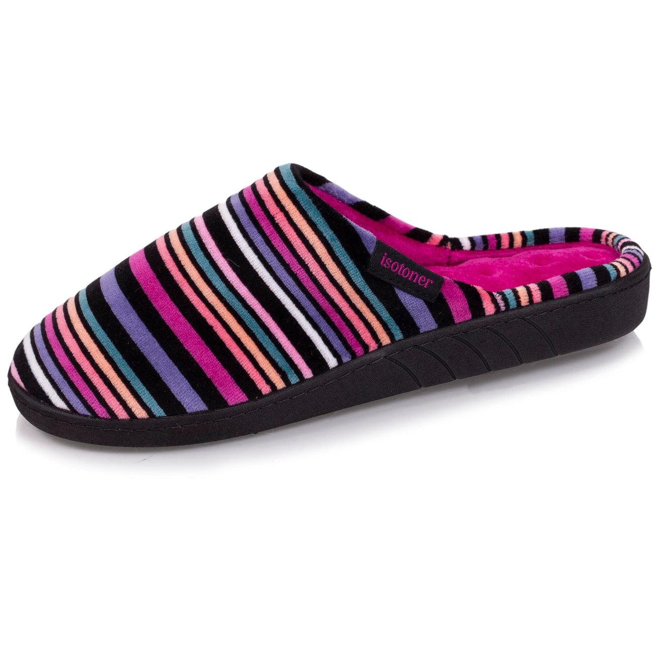 Zapatillas de casa chinelas Mujer Rayas rosa