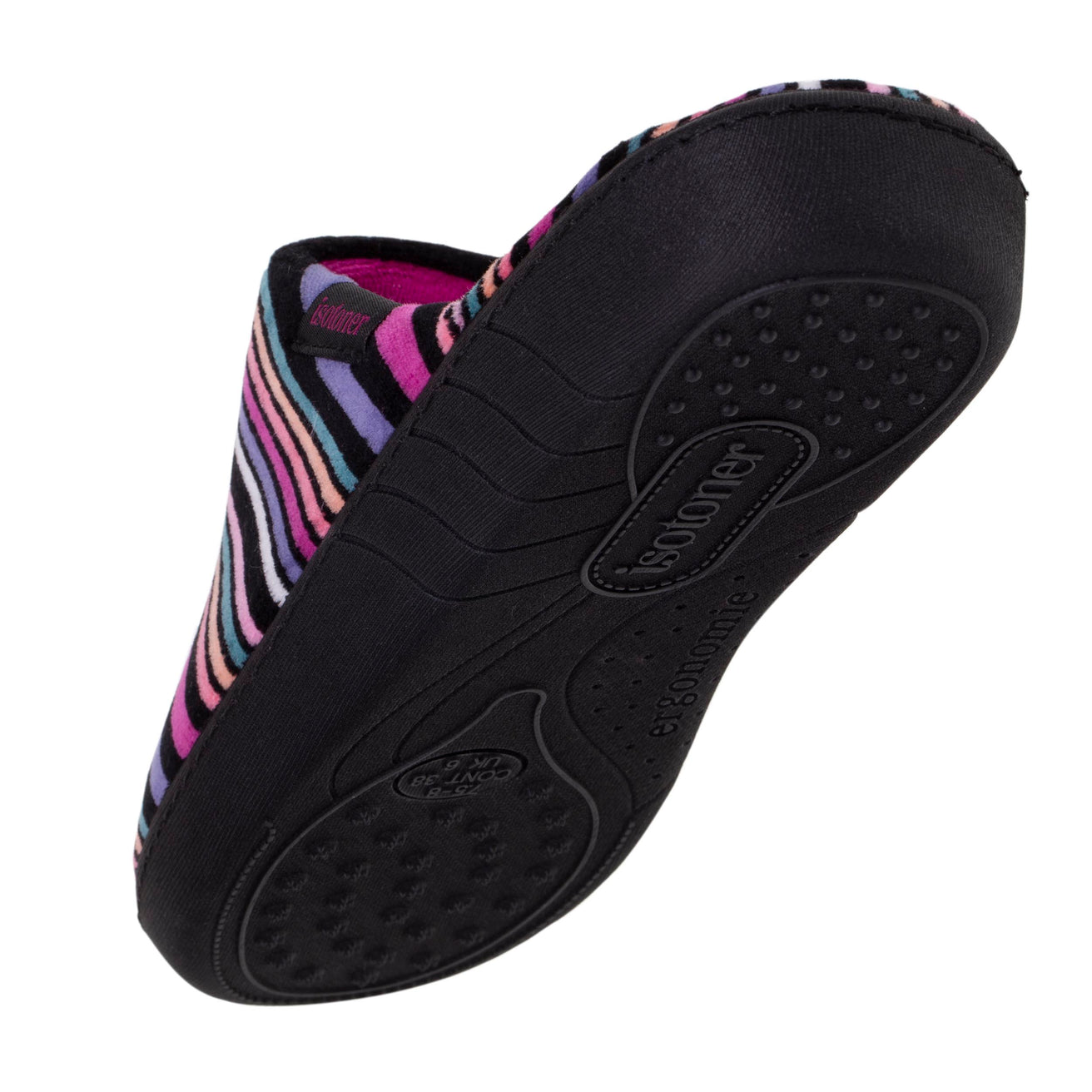 Zapatillas de casa chinelas Mujer Rayas rosa