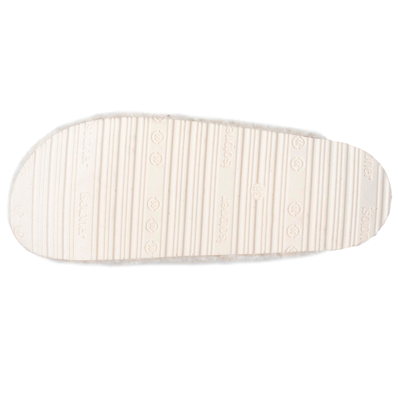 Zapatillas de casa chinelas Mujer Sherpa Marfil