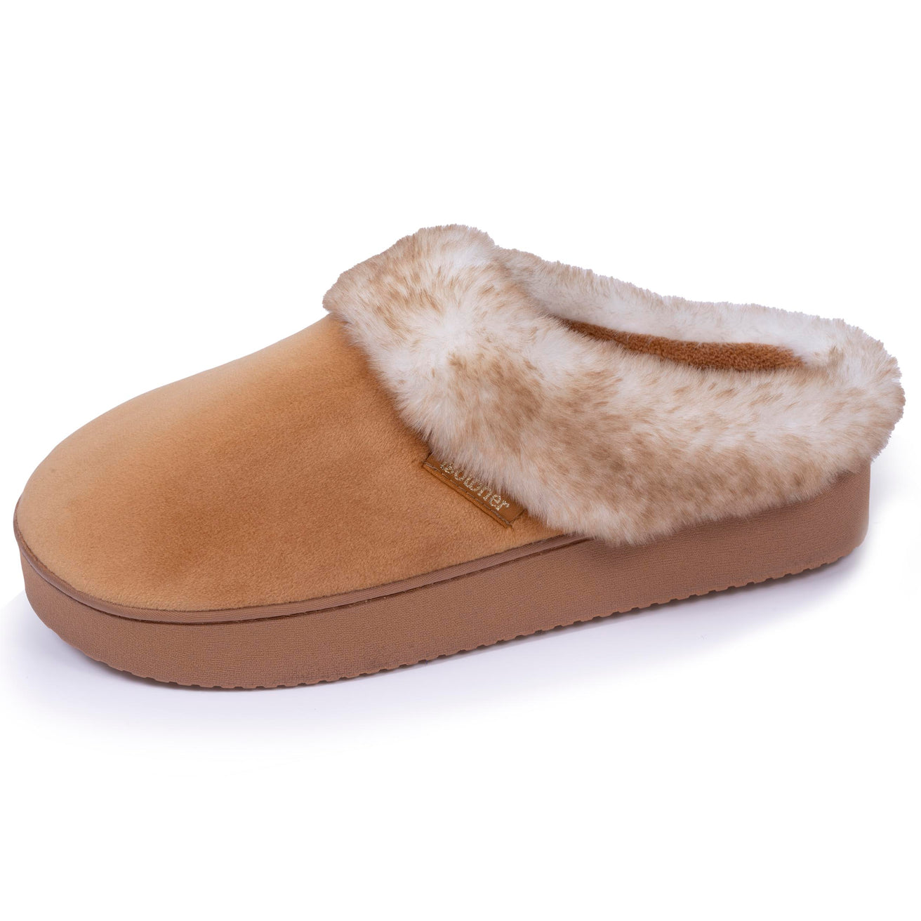 Zapatillas de casa Mujer tacón plataforma Camel