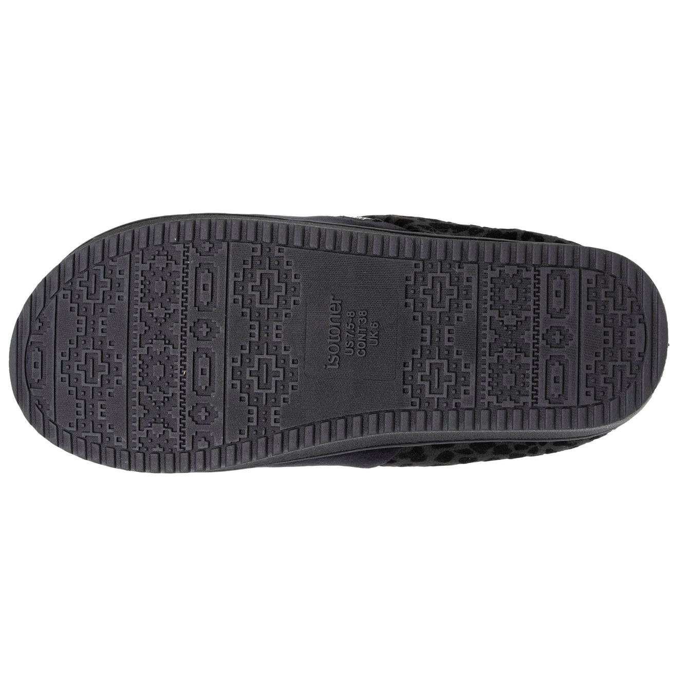 Zapatillas de casa Mujer tacón plataforma Negro