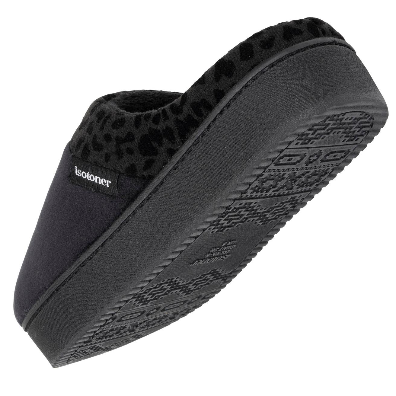 Zapatillas de casa Mujer tacón plataforma Negro