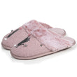 Mujer Chinelas Zapatillas de casa Rosa jaspeado