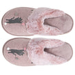 Mujer Chinelas Zapatillas de casa Rosa jaspeado
