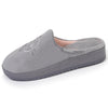 Zapatillas de casa chinelas mujer con tacón gris - Isotoner