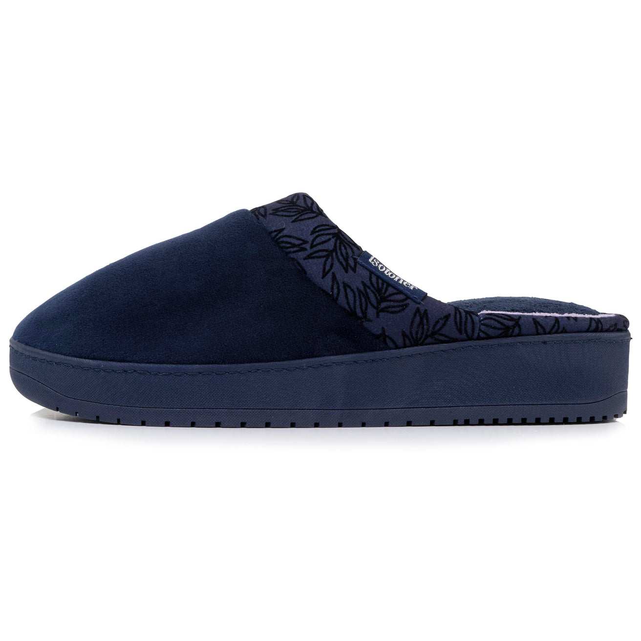 Zapatillas de casa chinelas Mujer con tacón Gris