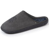 Zapatillas de casa chinelas ergo Hombre Negro gris chiné Isotoner