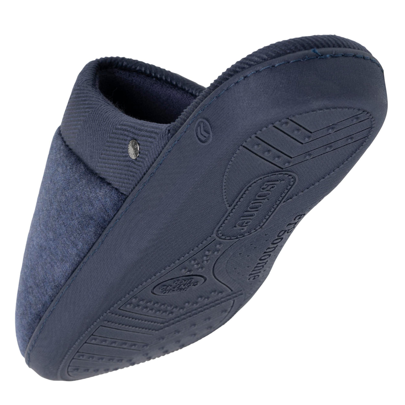 Hombre Chinelas Zapatillas de casa Azul marino moteado