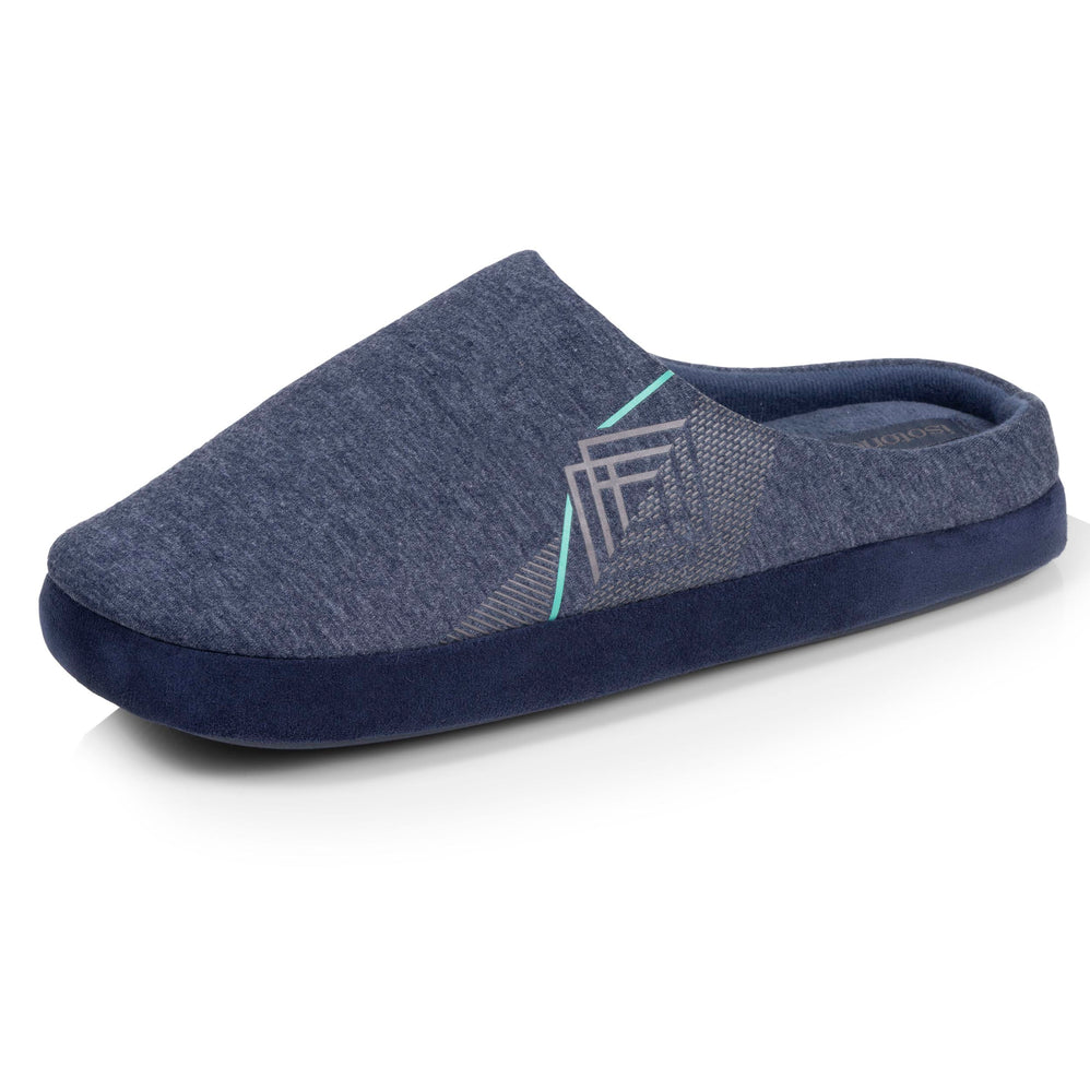 Zapatillas de casa Chinelas Hombre Marino jaspeado diamante - Isotoner