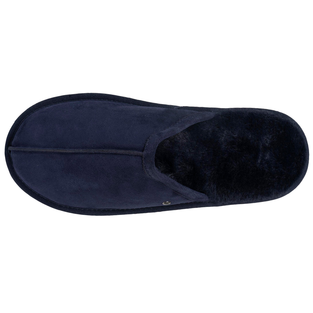 Zapatillas de casa chinelas Hombre Cuero Marino forradas