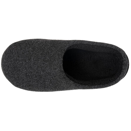 Zapatillas de casa chinelas Hombre Negro fieltro jaspeado - Isotoner