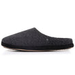 Zapatillas de casa chinelas Hombre Negro fieltro jaspeado