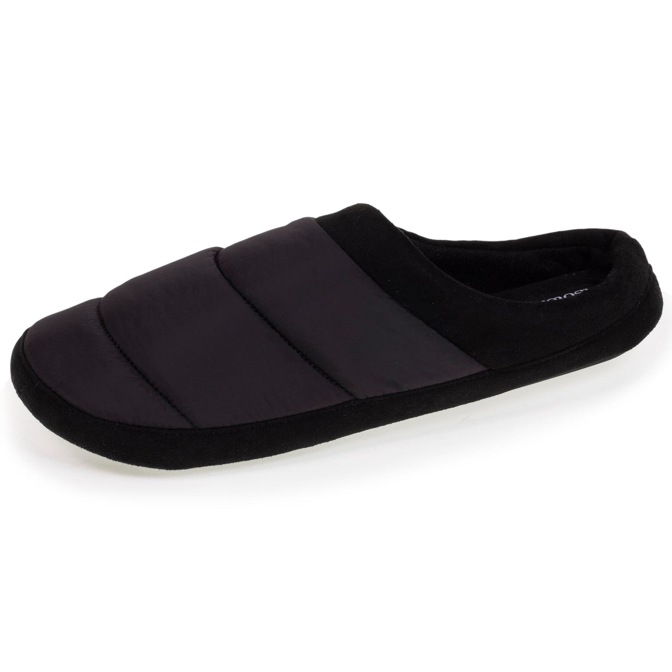 Zapatillas de casa chinelas Hombre Negro acolchado