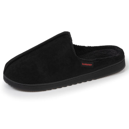 Zapatillas de casa chinelas Hombre Negro dentado - Isotoner