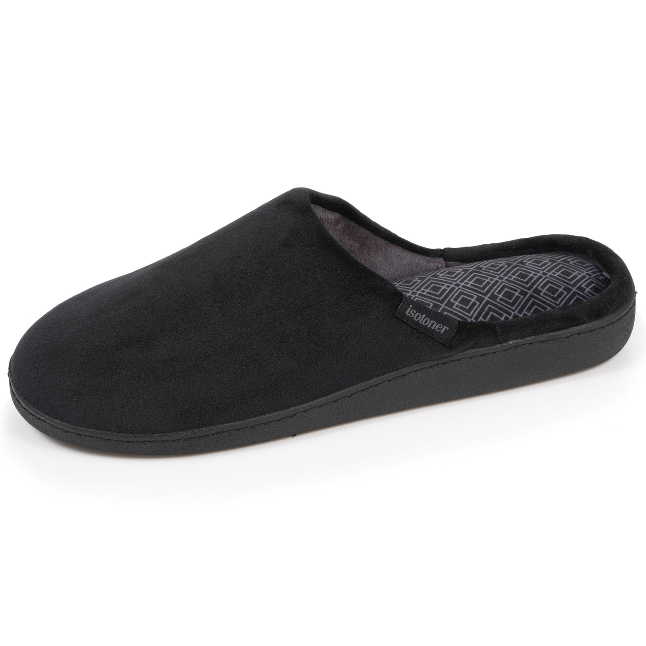 Zapatillas de casa chinelas Hombre Negro estampado