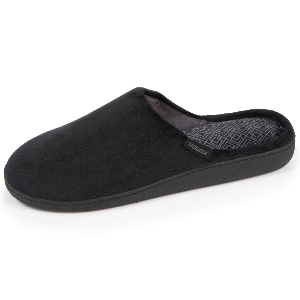 Zapatillas de casa chinelas Hombre Negro estampado - Isotoner