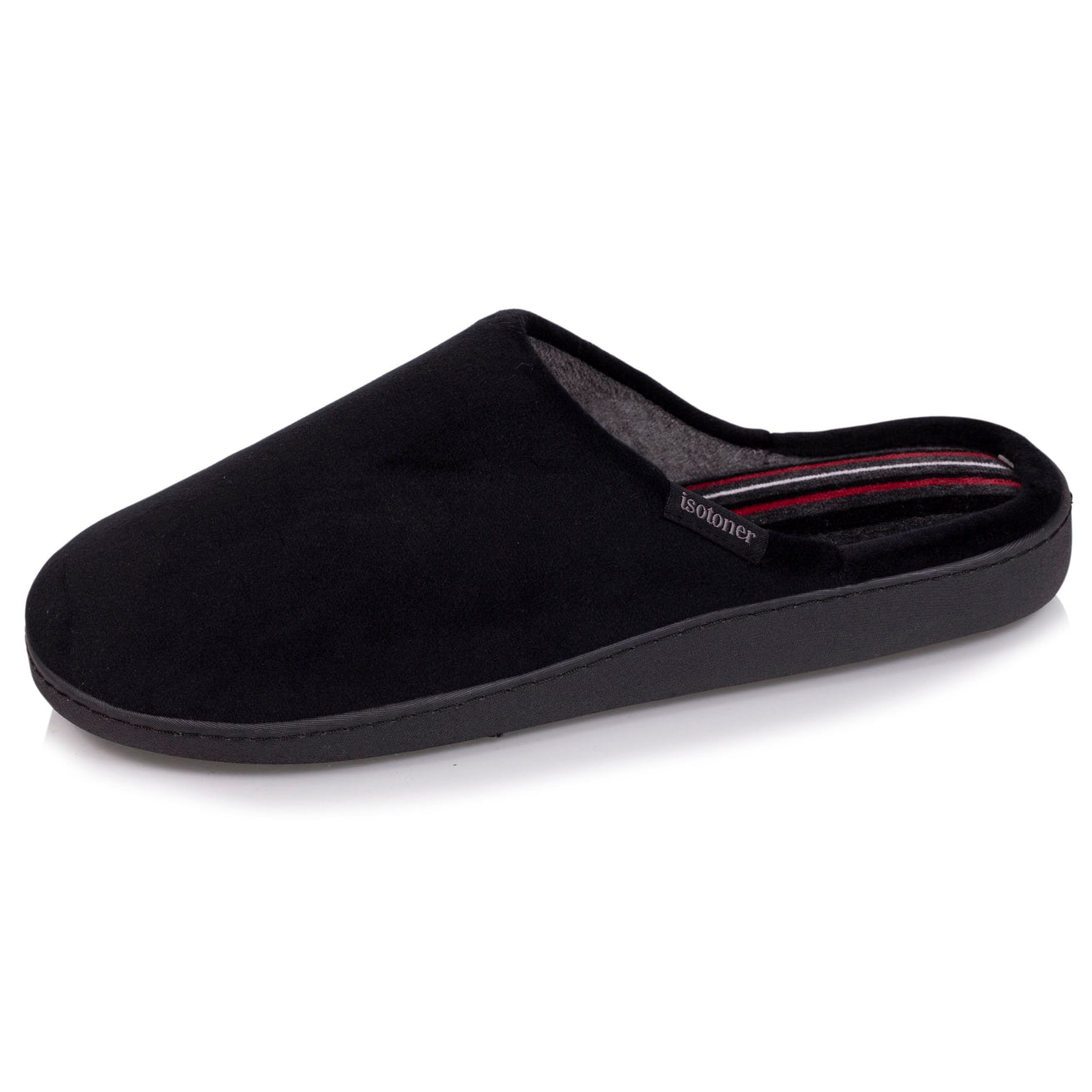 Zapatillas de casa chinelas Hombre Negro interior rayas