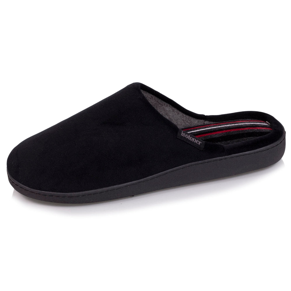 Zapatillas de casa chinelas Hombre Negro interior rayas - Isotoner