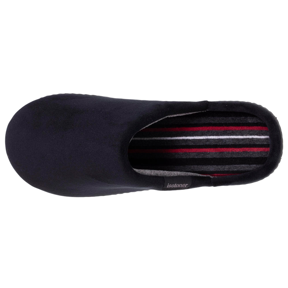 Zapatillas de casa chinelas Hombre Negro interior rayas - Isotoner