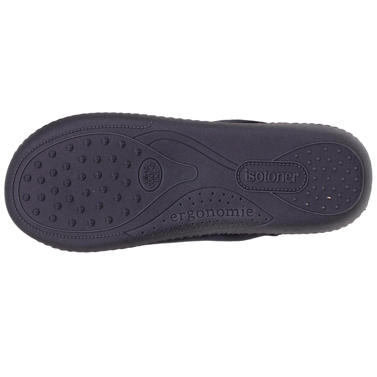 Zapatillas de casa chinelas Hombre Negro interior rayas