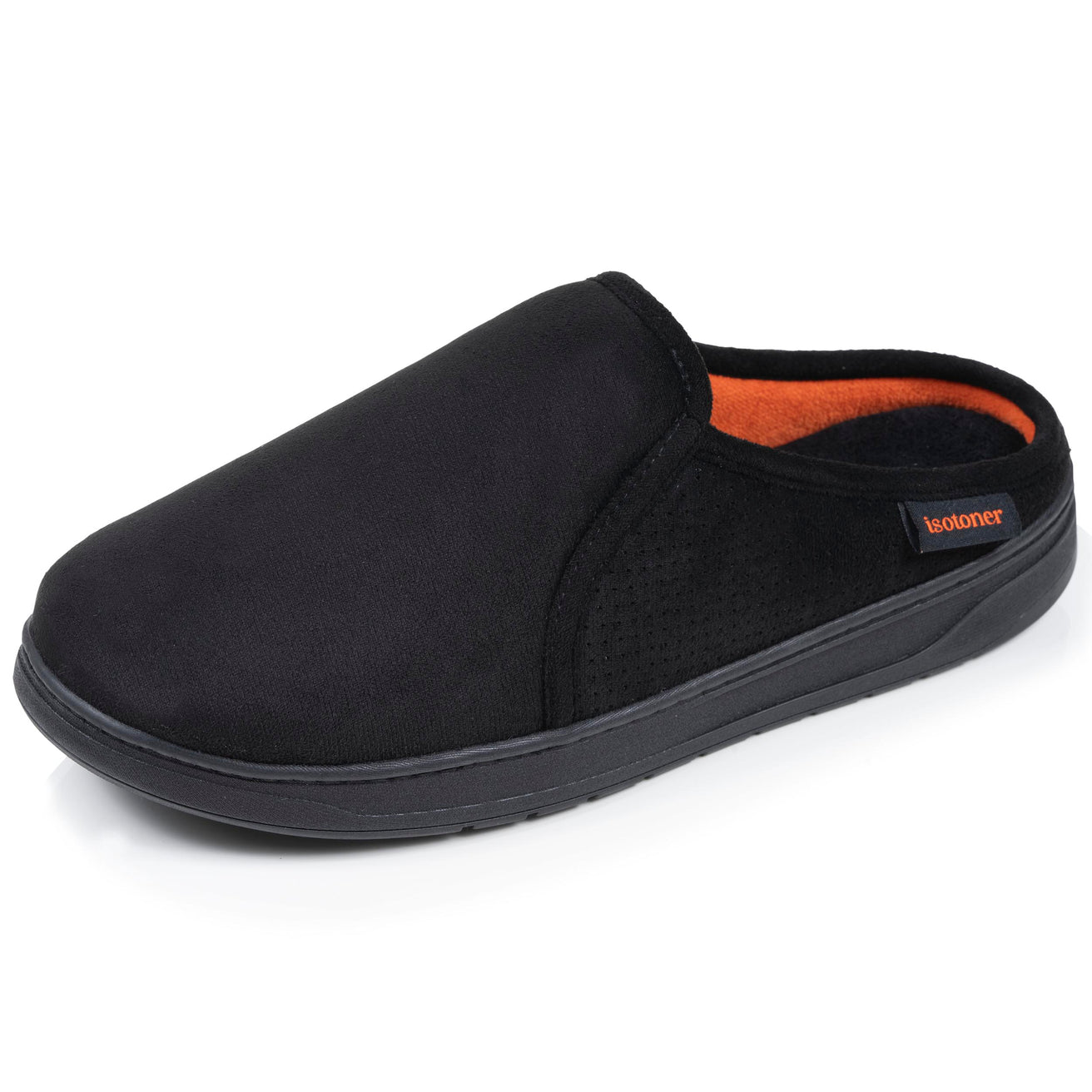 Zapatillas de casa Chinelas Hombre Negro perforadas