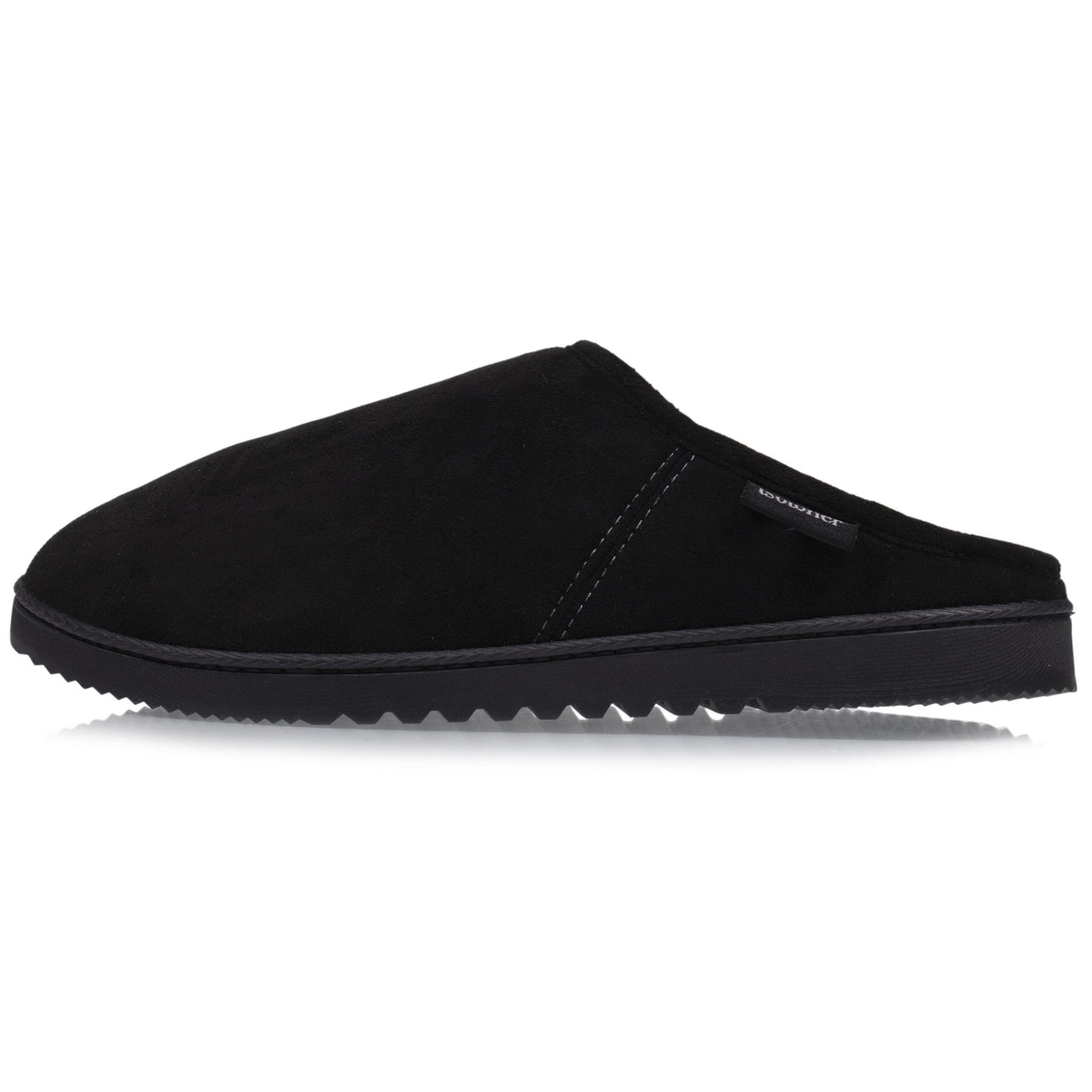 Zapatillas de casa chinelas Hombre Negro pespuntes